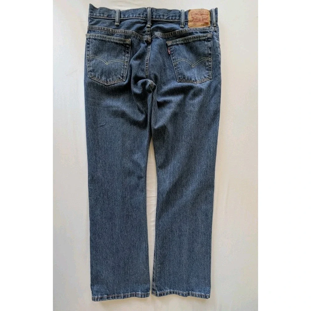 Levi's 517 Bootcut Jeans Mens 36x32 Dark Wash Denim Blue EUC